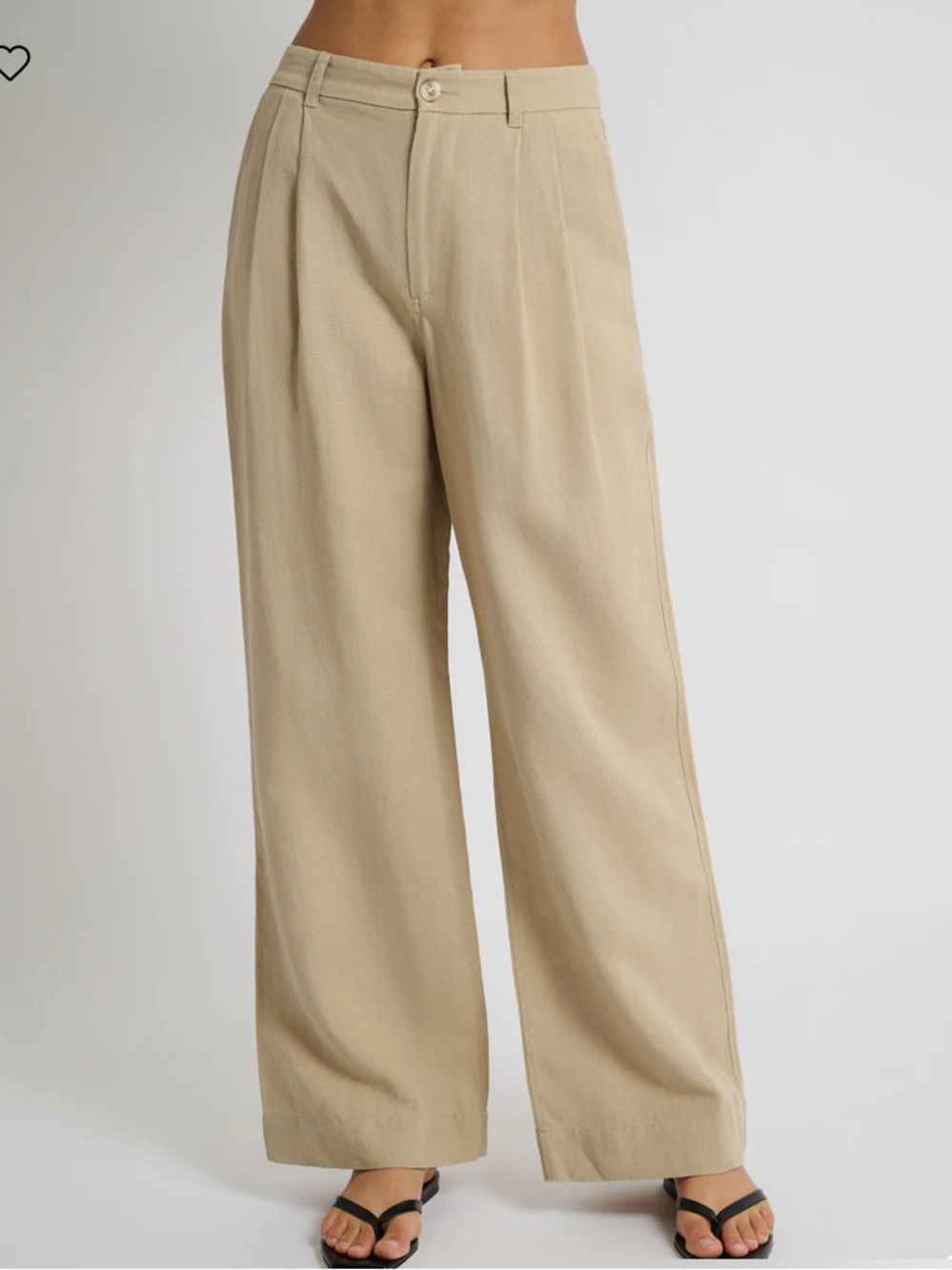 Onia Air Linen Pleated Trouser